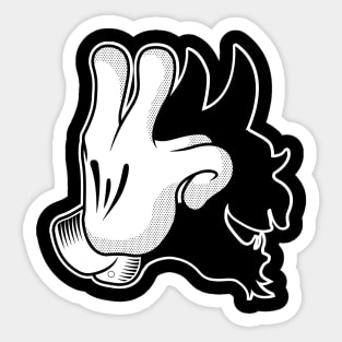 devil's hand Sticker